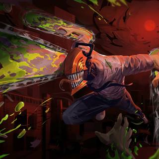 Denji desktop wallpaper