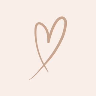 Brown heart wallpaper