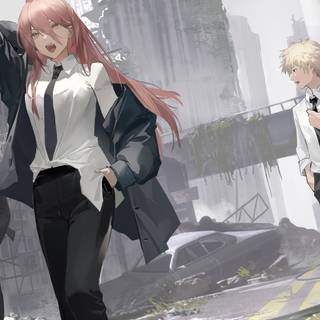 Denji desktop wallpaper