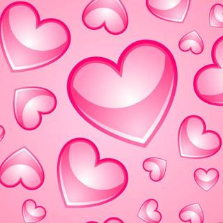 Heart aesthetic desktop wallpaper