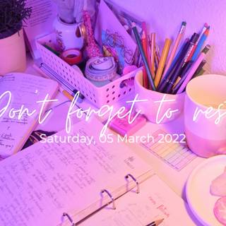 Aesthetic study desktop wallpaper