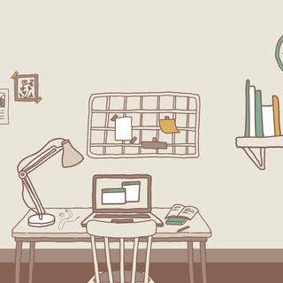 Aesthetic study desktop wallpaper