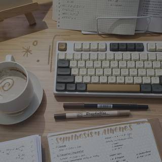 Aesthetic study desktop wallpaper