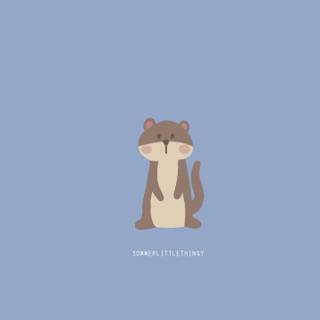 Cartoon otter wallpaper