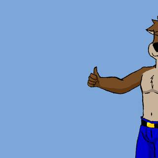 Cartoon otter wallpaper