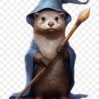 Cartoon otter wallpaper