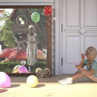 Magic mirror wallpaper