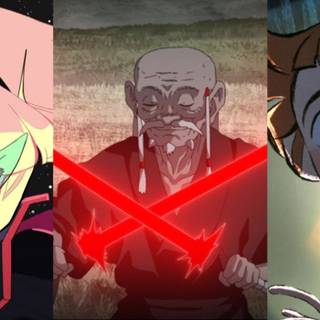 Star Wars Visions Lah Kara and Ethan wallpaper