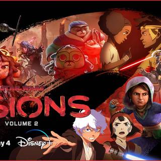 Star Wars Visions Lah Kara and Ethan wallpaper