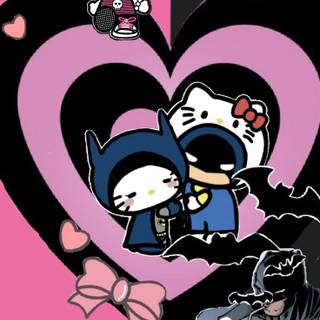 Hello Kitty Batman wallpaper