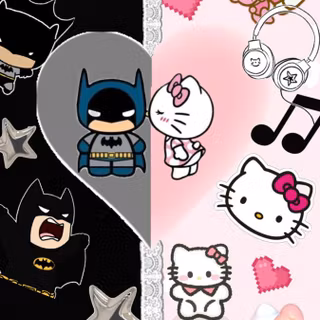 Hello Kitty Batman wallpaper