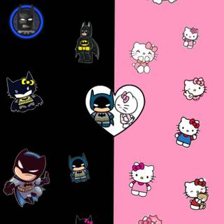 Hello Kitty Batman wallpaper
