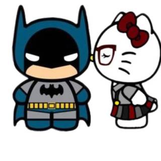 Hello Kitty Batman wallpaper