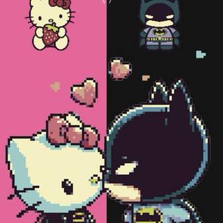 Hello Kitty Batman wallpaper