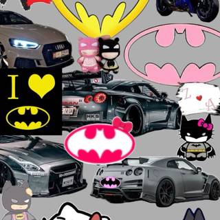 Hello Kitty Batman wallpaper