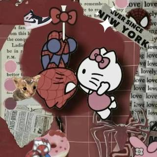 Hello Kitty Batman wallpaper