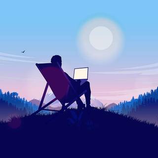 Remote work wallpaper