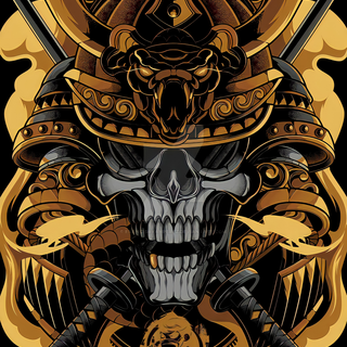 Samurai skull wallpaper