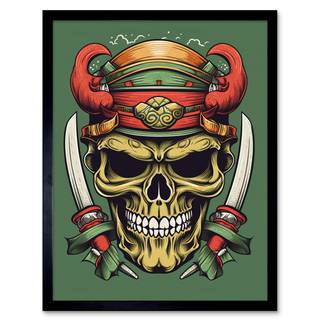 Samurai skull wallpaper