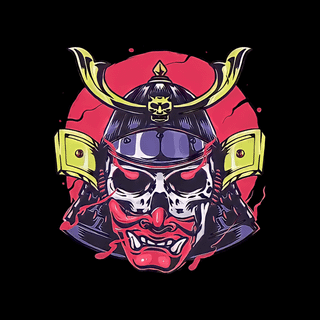 Samurai skull wallpaper