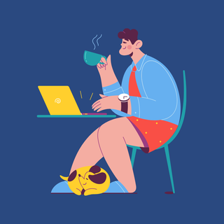 Remote work wallpaper