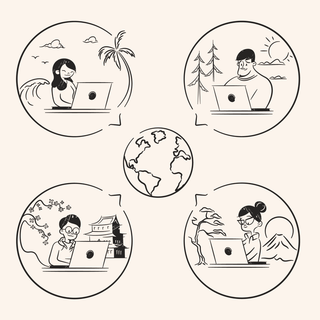 Remote work wallpaper