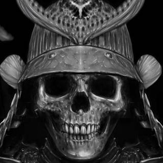Samurai skull wallpaper