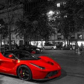 Black red car wallpaper