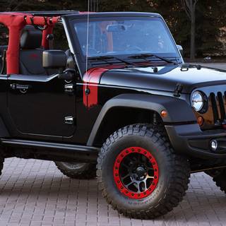 Black red car wallpaper