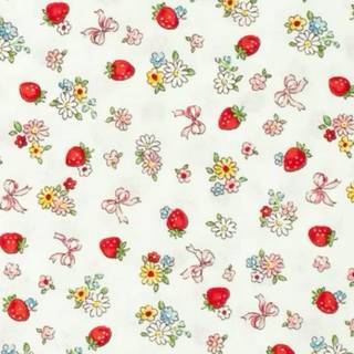 Bow with strawberries wallpaper