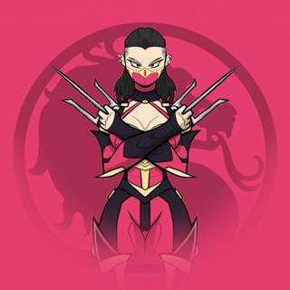 Mileena MK desktop wallpaper