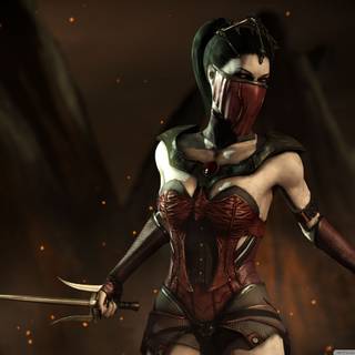 Mileena MK desktop wallpaper