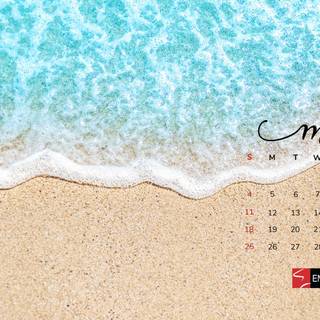 May 2025 calendar wallpaper