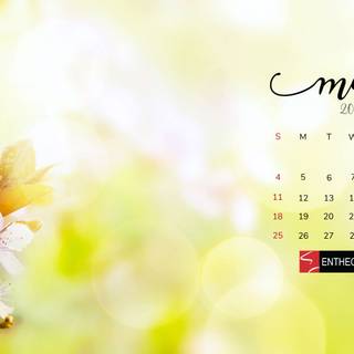 May 2025 calendar wallpaper