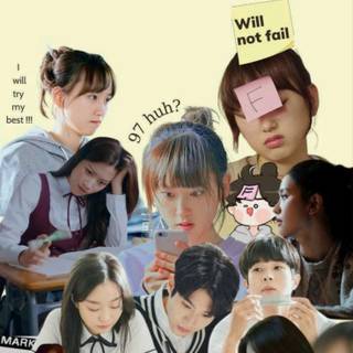 Kdrama aesthetic study wallpaper