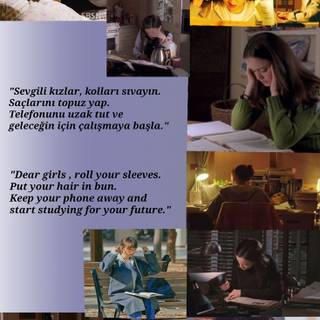 Kdrama aesthetic study wallpaper