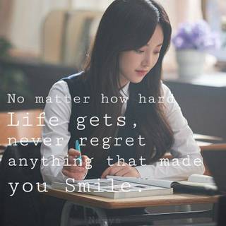 Kdrama aesthetic study wallpaper