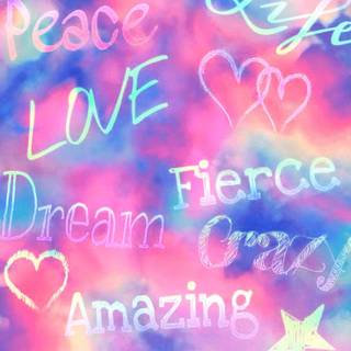 Tie dye quotes wallpaper