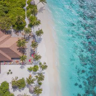 Beach 8k Android wallpaper