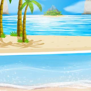 Beach 8k Android wallpaper