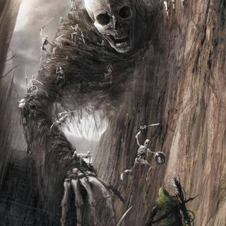 Skeleton sketch wallpaper