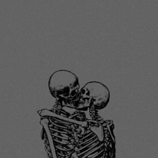 Skeleton sketch wallpaper