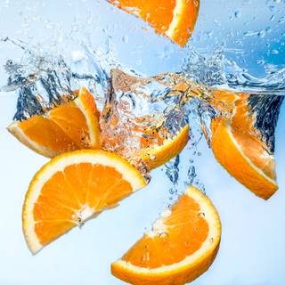 Orange fruit 8k wallpaper