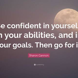 Be confident in yourself wallpaper