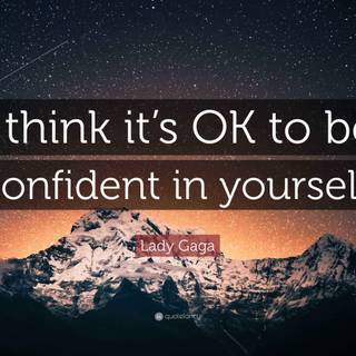 Be confident in yourself wallpaper