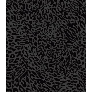 Leopard print grey wallpaper