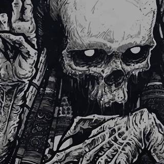 Skeleton sketch wallpaper