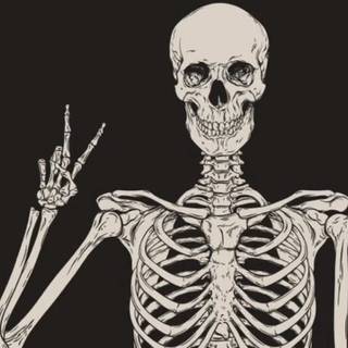 Skeleton sketch wallpaper