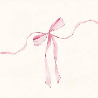 Pink coquette with bows wallpaper