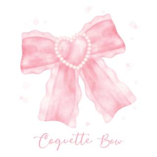 Pink coquette with bows wallpaper